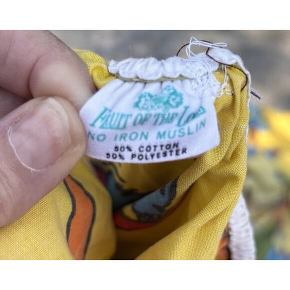 VINTAGE HANNA-BARBERA HUCKLEBERRY HOUND TWIN FITTED SHEET FRUIT OF THE LOOM - Picture 3 of 3